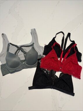 Bundle bras bralette Padded Lacy Small Victoria Secret Aerie Zara